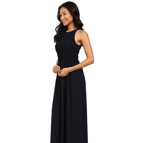 MICHAEL KORS Smocked Halter Maxi Dress, Size S - Picture 1 of 6